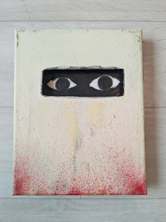 THE WITNESS, TWO CANVAS PIECE