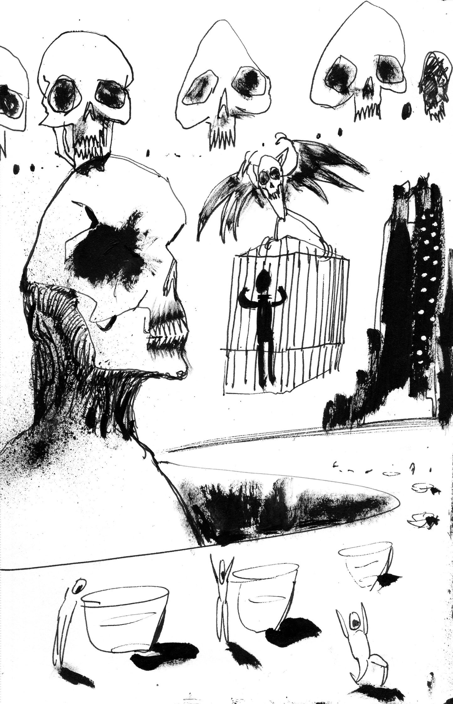 TRAPPED IN CAGE