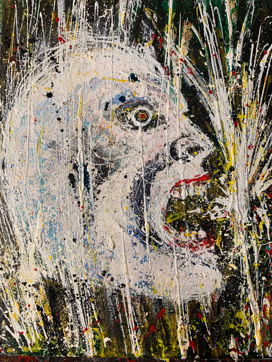 PANIC, 8X10 CANVAS
