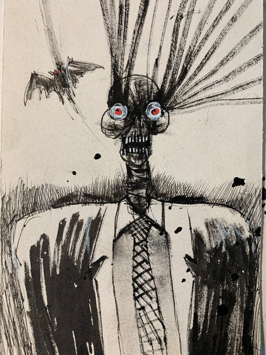 SKULL AND BAT