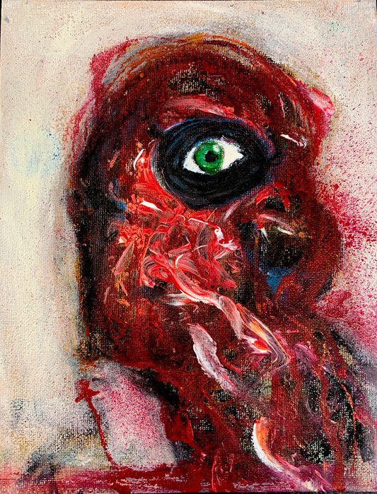 Lost lover, canvas panel 7x9