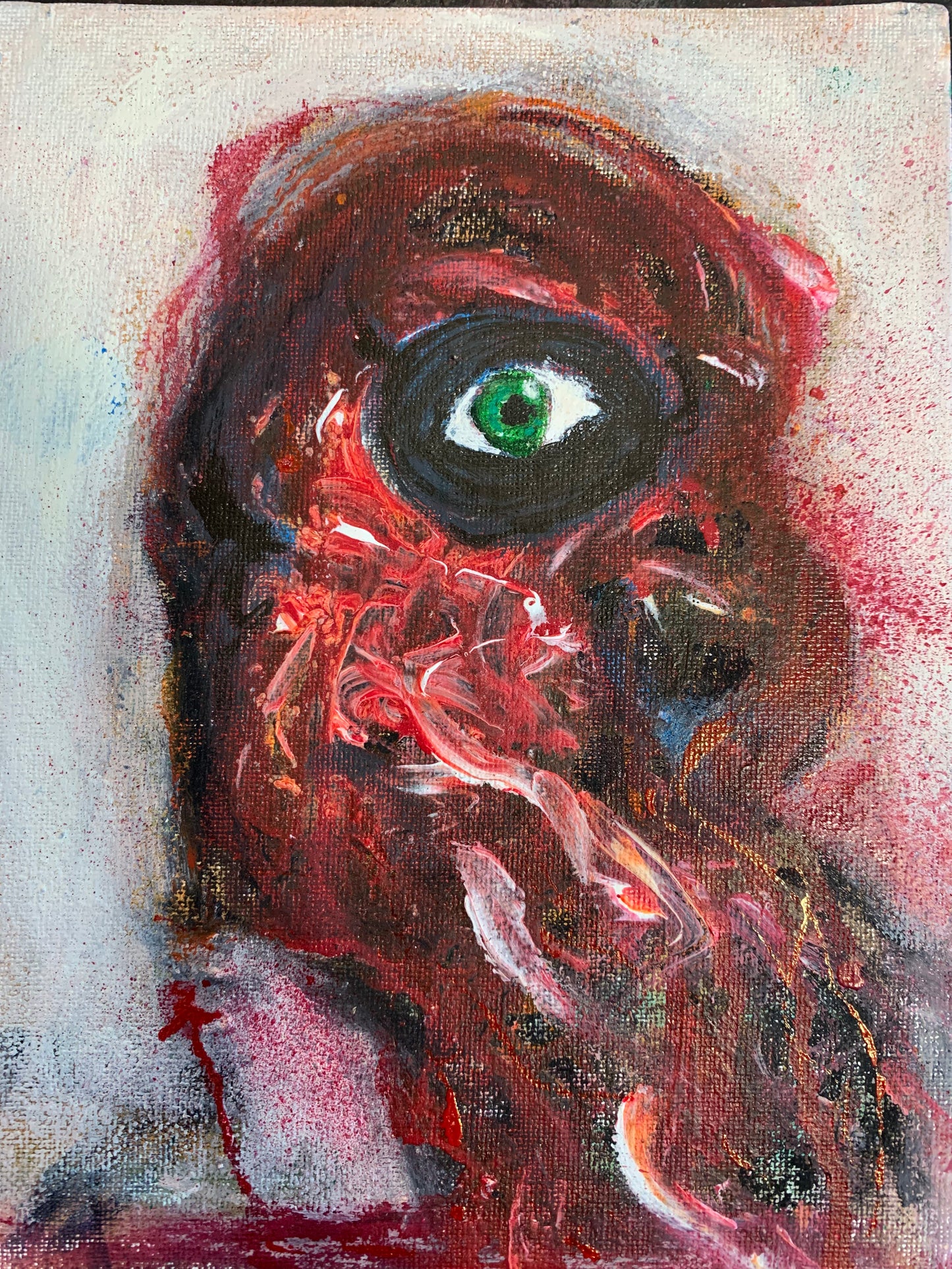 Lost lover, canvas panel 7x9