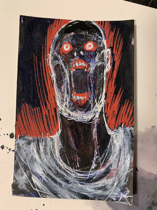 Purple face