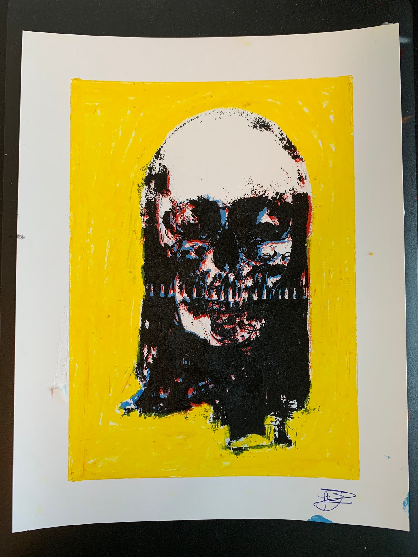 Embellished screen prints 1/1