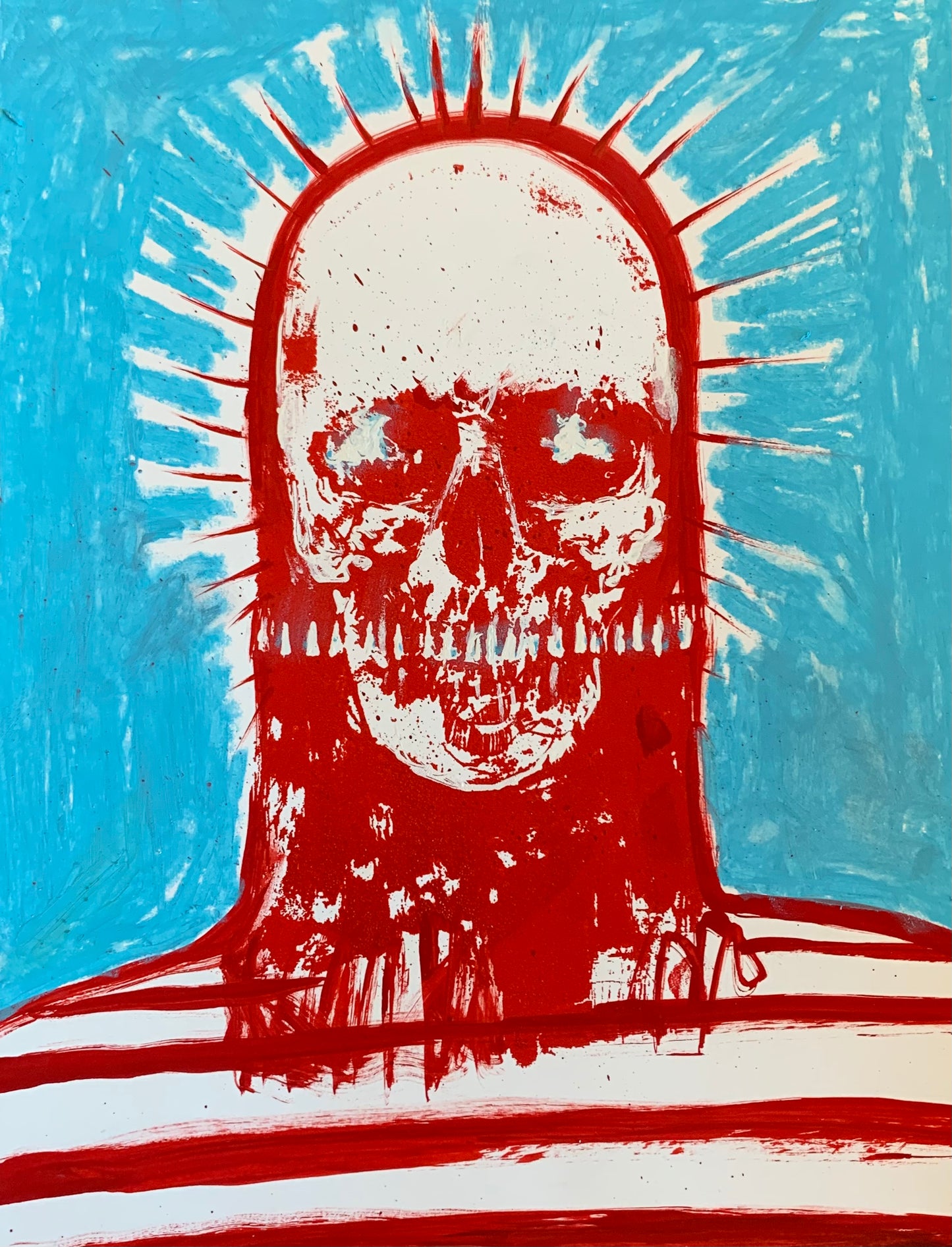 Embellished screen prints 1/1