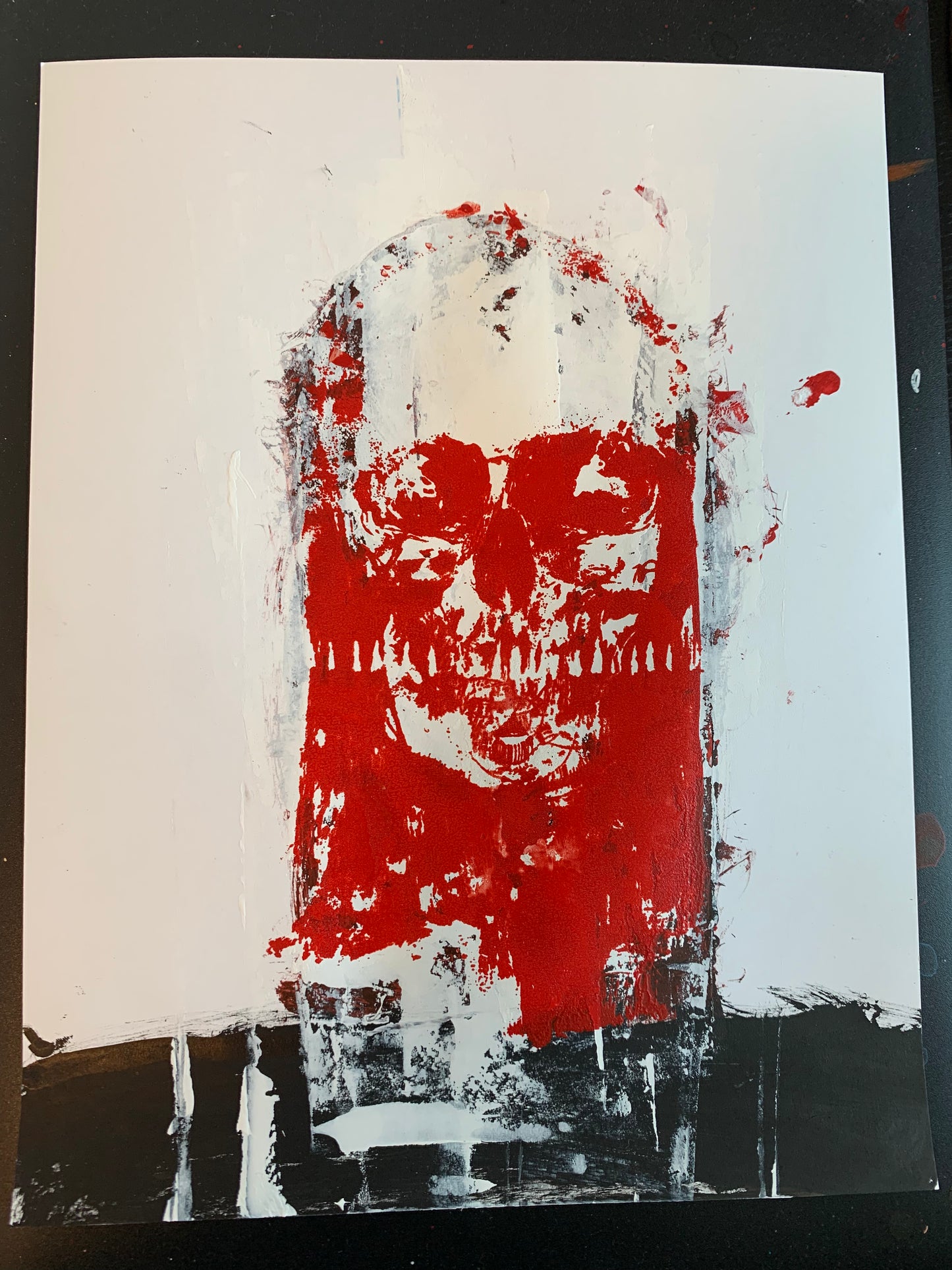 Embellished screen prints 1/1