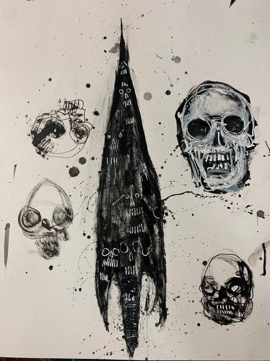 Sword and skulls