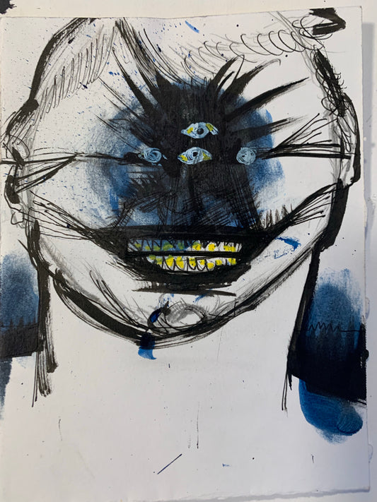 Blue sketch